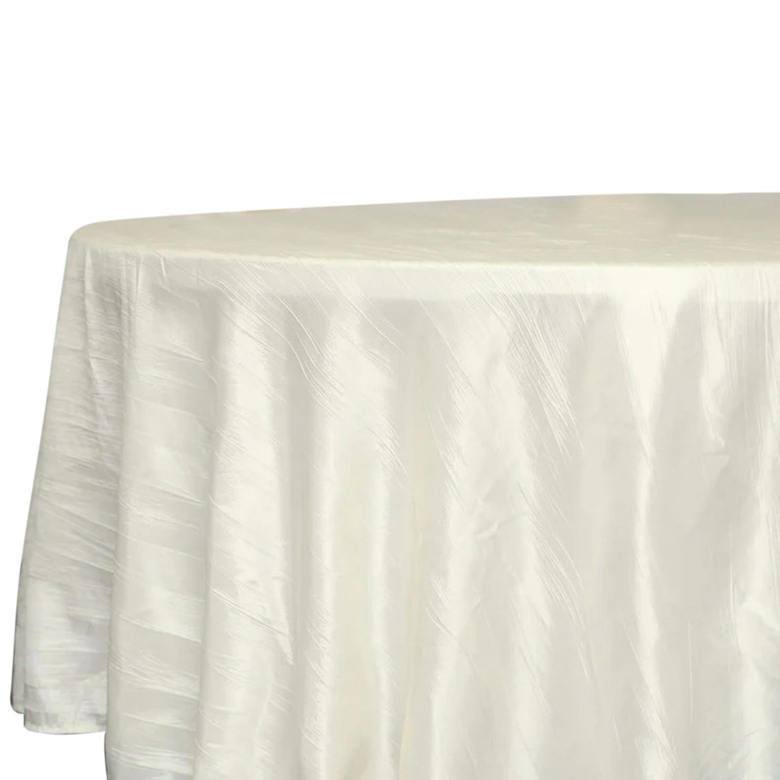 White tablecloth with a smooth, elegant texture.