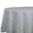 Silver textured tablecloth on a round table