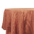 Copper tablecloth with elegant texture on a round table
