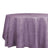 Round purple tablecloth with a textured finish