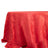 Red tablecloth with a textured finish on a plain background.