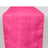 Bright pink table runner with a textured striped design