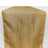Gold crinkled satin table runner on a white background