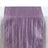 Purple textured table runner on a plain backdrop.