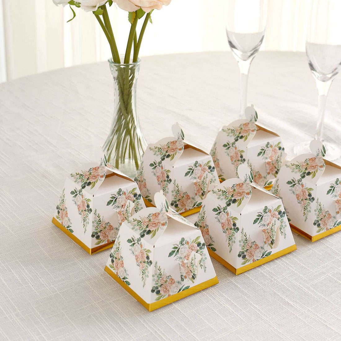 25-Pack Pink Peony Mini Teapot Gift Boxes | eFavormart