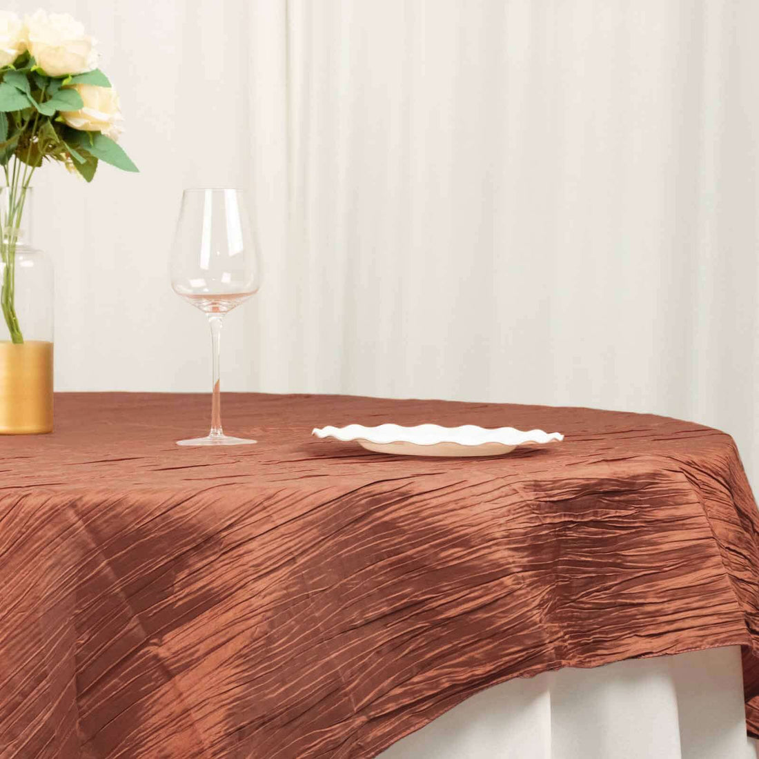 Crinkle Taffeta Overlay 72