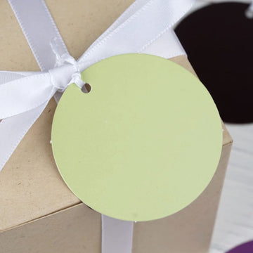 Vibrant and Versatile: Set of 50 Printable Round Shaped Favor Gift Tags
