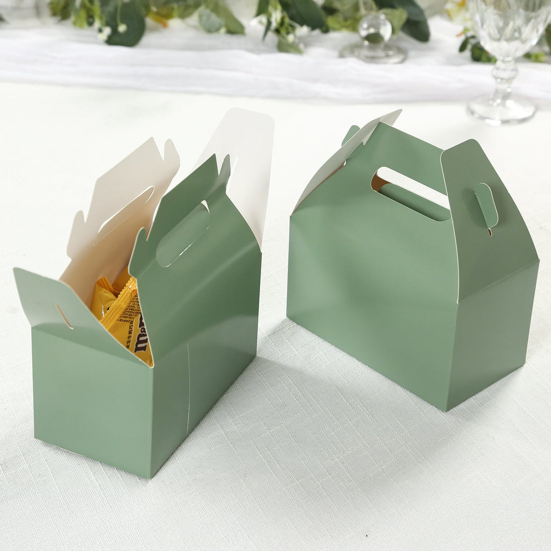 25 Pack Dusty Sage Green Gable Box 6