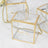 Clear acrylic gift box with gold accents and "Thank You" inscription.