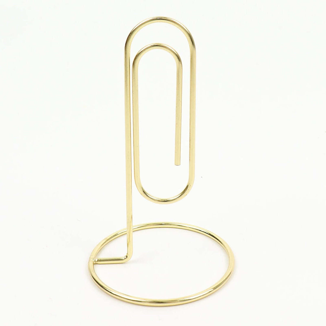 Gold Paperclip Card Holder Stands 5 Pack | eFavormart