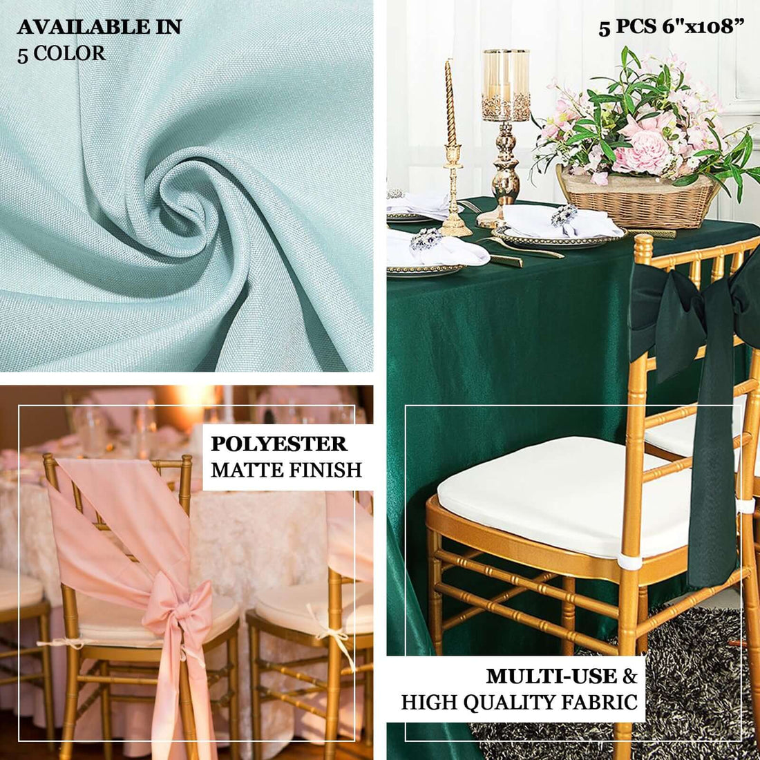 Polyester Chair Sashes 6