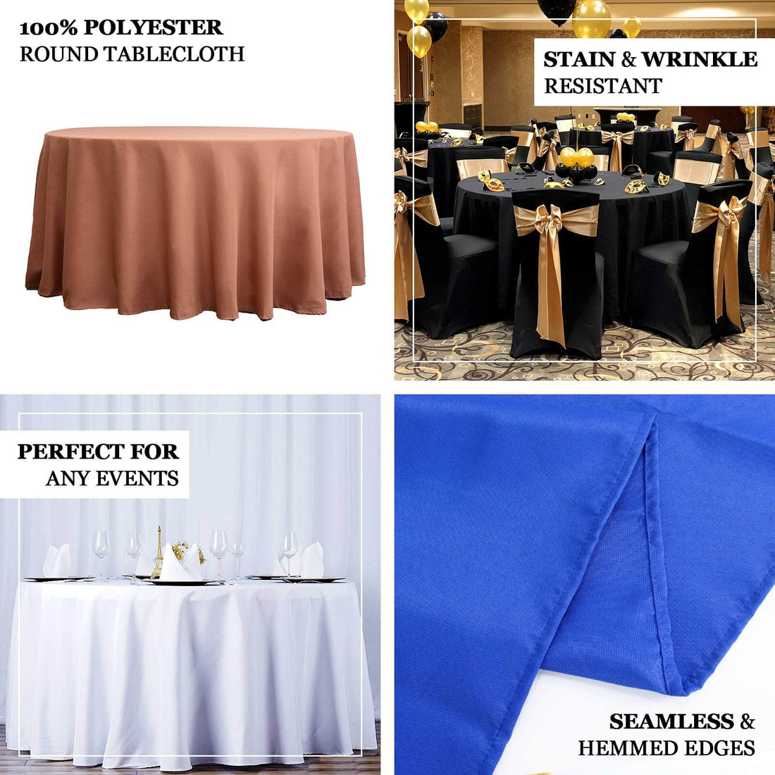Premium Polyester Tablecloth 120