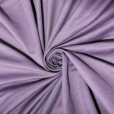 Purple textured fabric in a spiral arrangement.