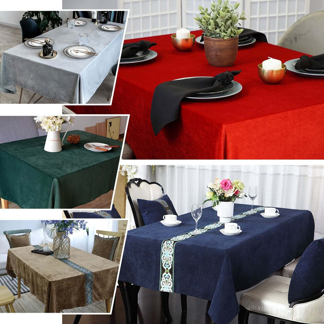 Velvet Rectangle Tablecloth 60