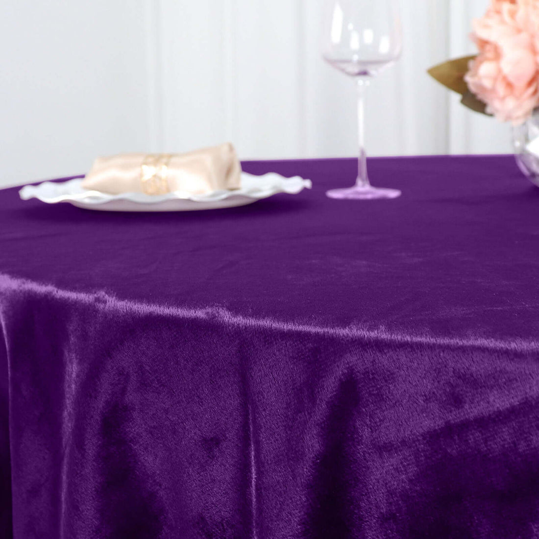 Velvet Round Tablecloth 120