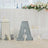 Decorative lighted letter A centerpiece with floral wedding table decor