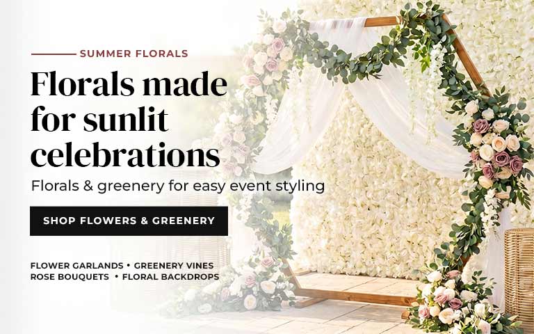 Brighten your summer gatherings with our curated collection of florals and greenery, perfect for ...