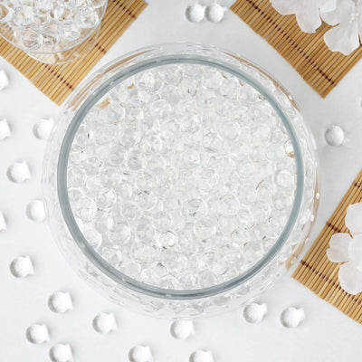Water Gel Beads Vase Filler 10g Clear - Large Nontoxic Jelly Balls for Vase Candle Centerpiece Wedding & Home Decor