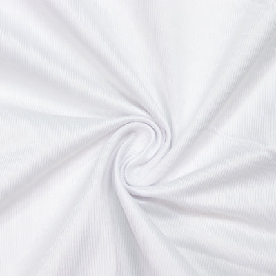 White fabric texture with soft swirl folds, abstract textile background