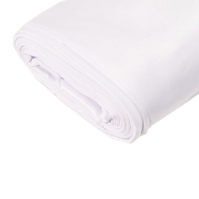 White Lamour Satin Fabric Bolt, Heavy Matte Satin Fabric By The Yard - 54"x10 Yards
