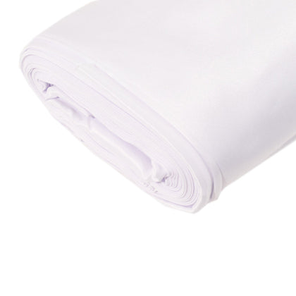White Lamour Satin Fabric Bolt, Heavy Matte Satin Fabric By The Yard - 54"x10 Yards
