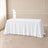 white premium polyester rectangle tablecloth