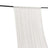 White sheer curtain draped on a rod, showcasing elegant texture and flow.