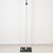 White pole with black base, wrapped in soft material for comfort and grip.