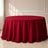Polyester Round Tablecloth 132" Wine - Seamless Finish Table Cover