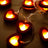 Heart-shaped LED string lights glowing warmly.