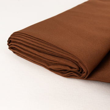 54"x10 Yards Cinnamon Brown Polyester Fabric Bolt, DIY Craft Fabric Roll