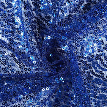 Turn Ordinary Tables into Extraordinary with the Royal Blue Seamless Premium Sequin Rectangle Tablecloth