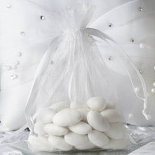 10 Pack | 4x6inch White Organza Drawstring Wedding Party Favor Gift Bags