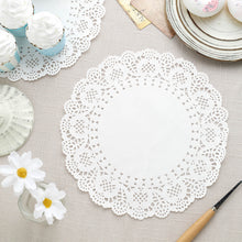 100 Pcs 10 Inch White Round Food Grade Paper Lace Doilies