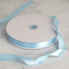 Satin Baby Blue Decorative Ribbon 100 Yards 7 Inch By 8 Inch#whtbkgd