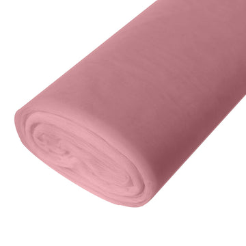 Dusty Rose Tulle Fabric Bolt, DIY Craft Fabric Roll 108"x50 Yards