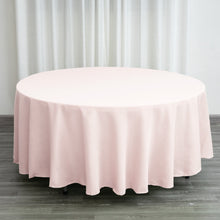 108inch Blush / Rose Gold Polyester Round Tablecloth