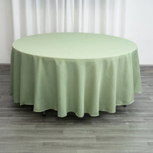108 Inch Sage Green Seamless Polyester Round Tablecloth