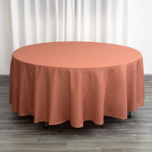 108 Inch Round Tablecloth In Terracotta Polyester
