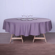 Violet Amethyst Polyester Round Tablecloth 108 Inch