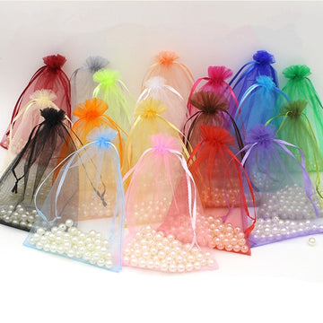 Bulk Wedding Favors - Pink Organza Drawstring Bags for Every Occasion