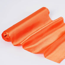 12Inchx10yd | Orange Satin Fabric Bolt, DIY Craft Wholesale Fabric