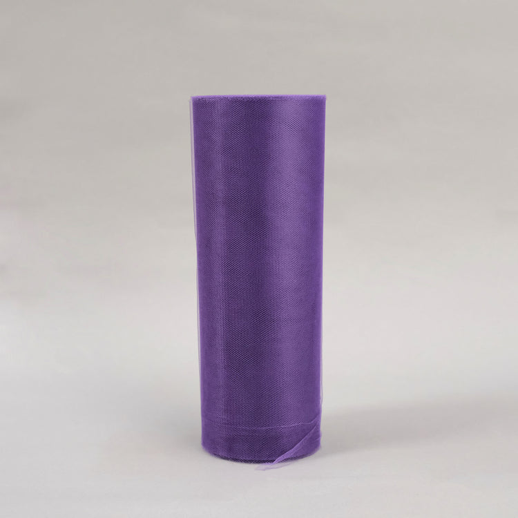 Purple Tulle 12 Inch x 100 Yard Sheer Fabric Bolt 