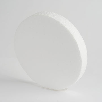 12 Pack White StyroFoam Disc, DIY Polystyrene Foam Craft Supplies 8"