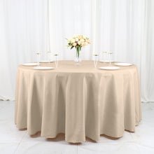 120 Inch Size Diameter Nude Polyester Round Tablecloth