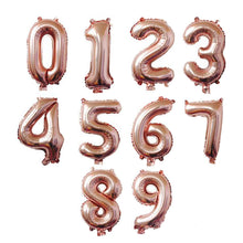 16"Mylar Foil Party Number Balloons - 1/pk - Rose Gold