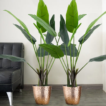 2 Pack Faux Potted Bird of Paradise Plant 5ft