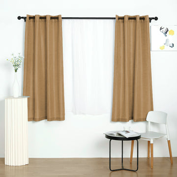 Add Elegance to Your Space with Handmade Natural Faux Linen Curtains