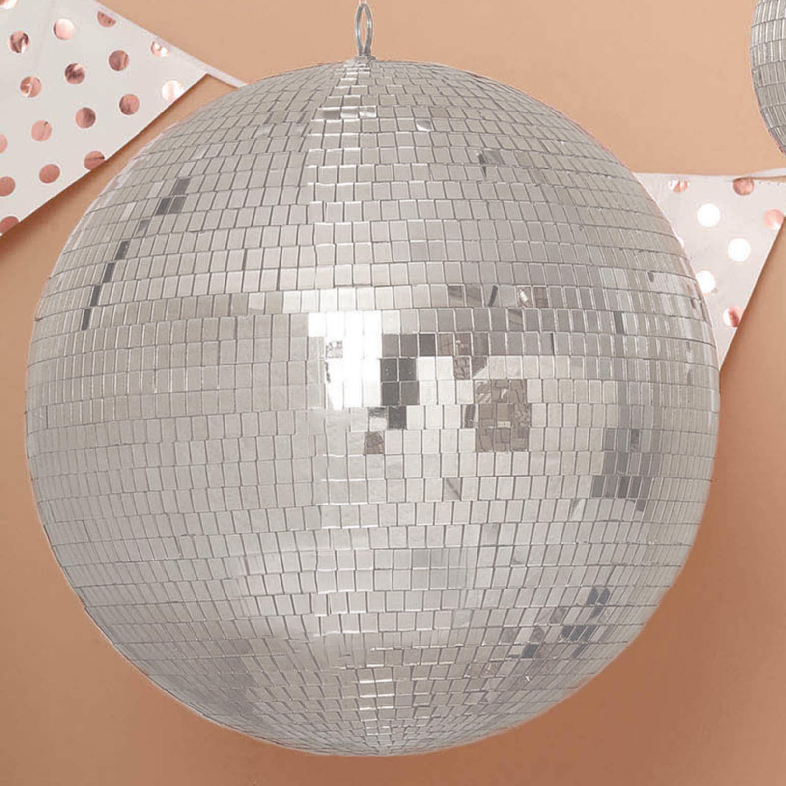 Mirrored Silver Disco Ball Mylar Foil Balloon