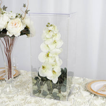 24 Inch Clear Acrylic Transparent Pedestal Risers Display Boxes with Interchangeable Lid and Base